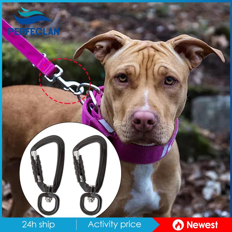 Set 2 Móc Khóa Tự Khóa Bằng Hợp Kim Nhôm Màu Đen Kèm 2 Móc Khóa Đa Ứng Dụng