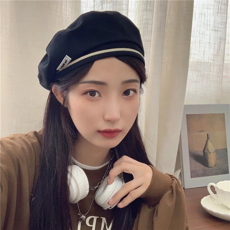 Mũ nồi  Beret Thời Trang Hàn Quốc Cổ Điển Cho Nữ mùa hè Phong Cách Thời Trang Thu Đông Hàn Quốc Cho Nữ