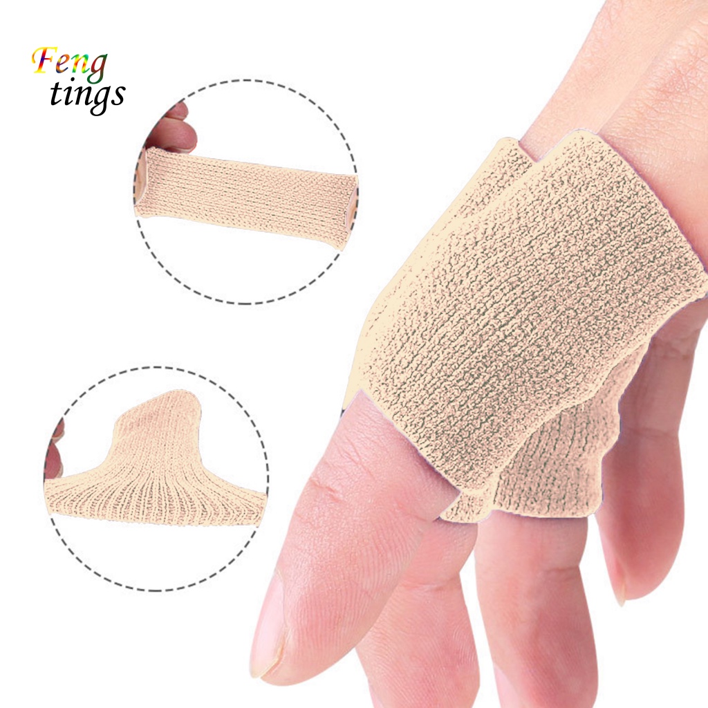 Set 10 Phụ Kiện Bảo Vệ Ngón Tay Độ Co Giãn Cao Thoải Mái Khi Chơi Bóng Rổ / Bóng Chuyền
