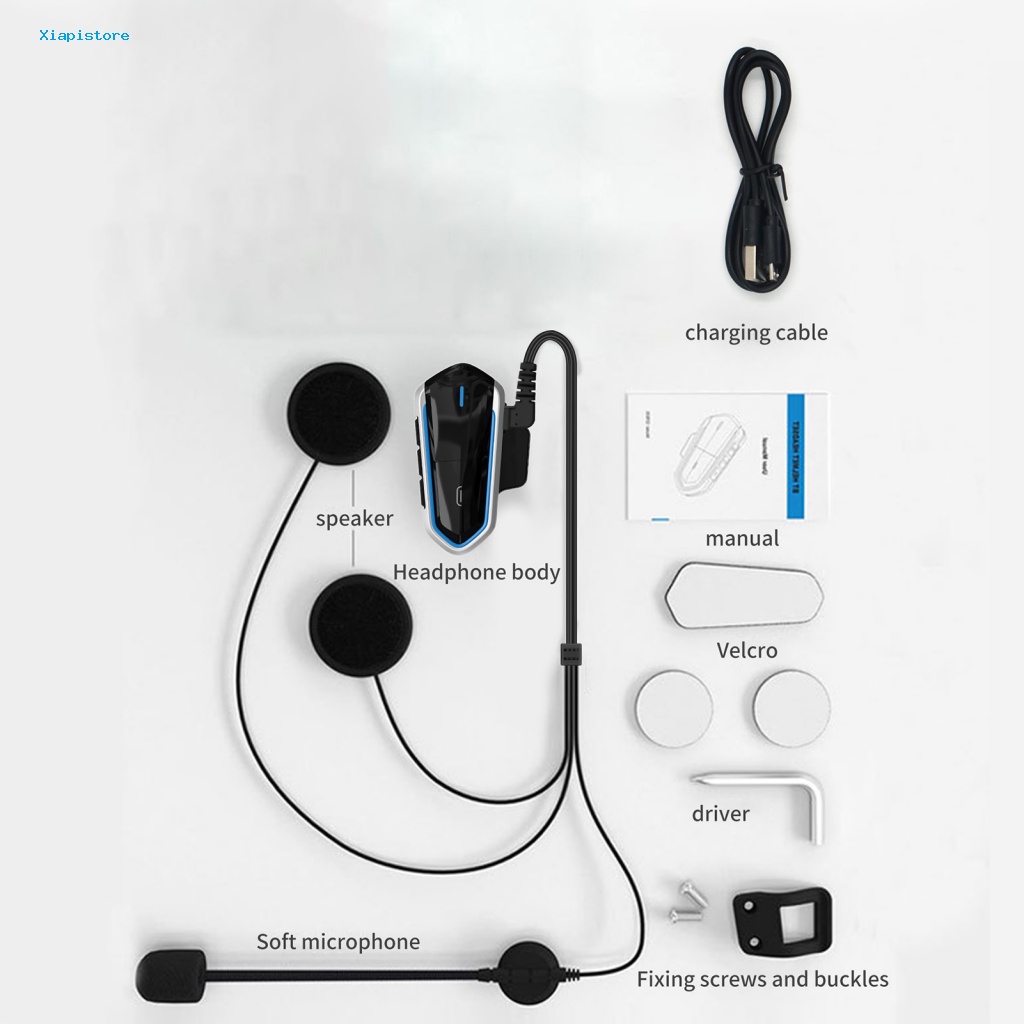 Tai Nghe QTB35 50 ABS Kết Nối Bluetooth Chống Nước Điều Khiển Bằng Giọng Nói Cho Mũ Bảo Hiểm