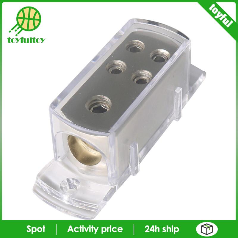 Khối Phân Phối Nguồn / Phân Phối Cáp Trái Đất 4 Chiều 1X 4AWG Trong 4X 8