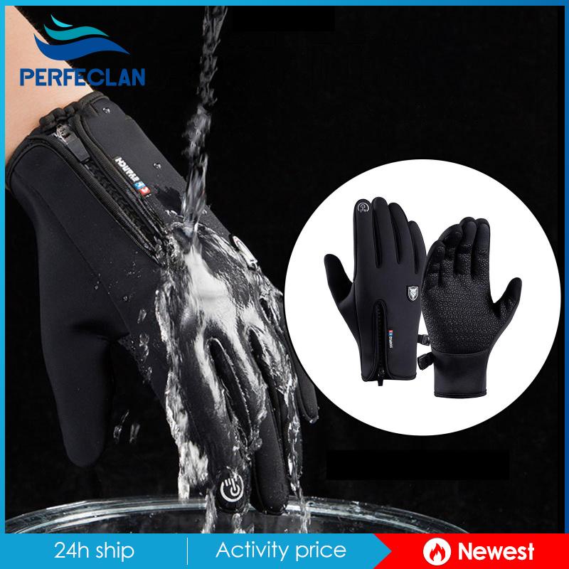 Găng Tay Trượt Tuyết Chống Gió Có Dây Kéo