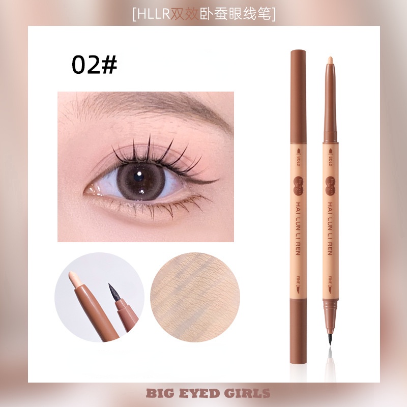 Bút Kẻ Mắt Nước Hai Đầu Lâu Trôi Tự Nhiên HLLR 0.25g