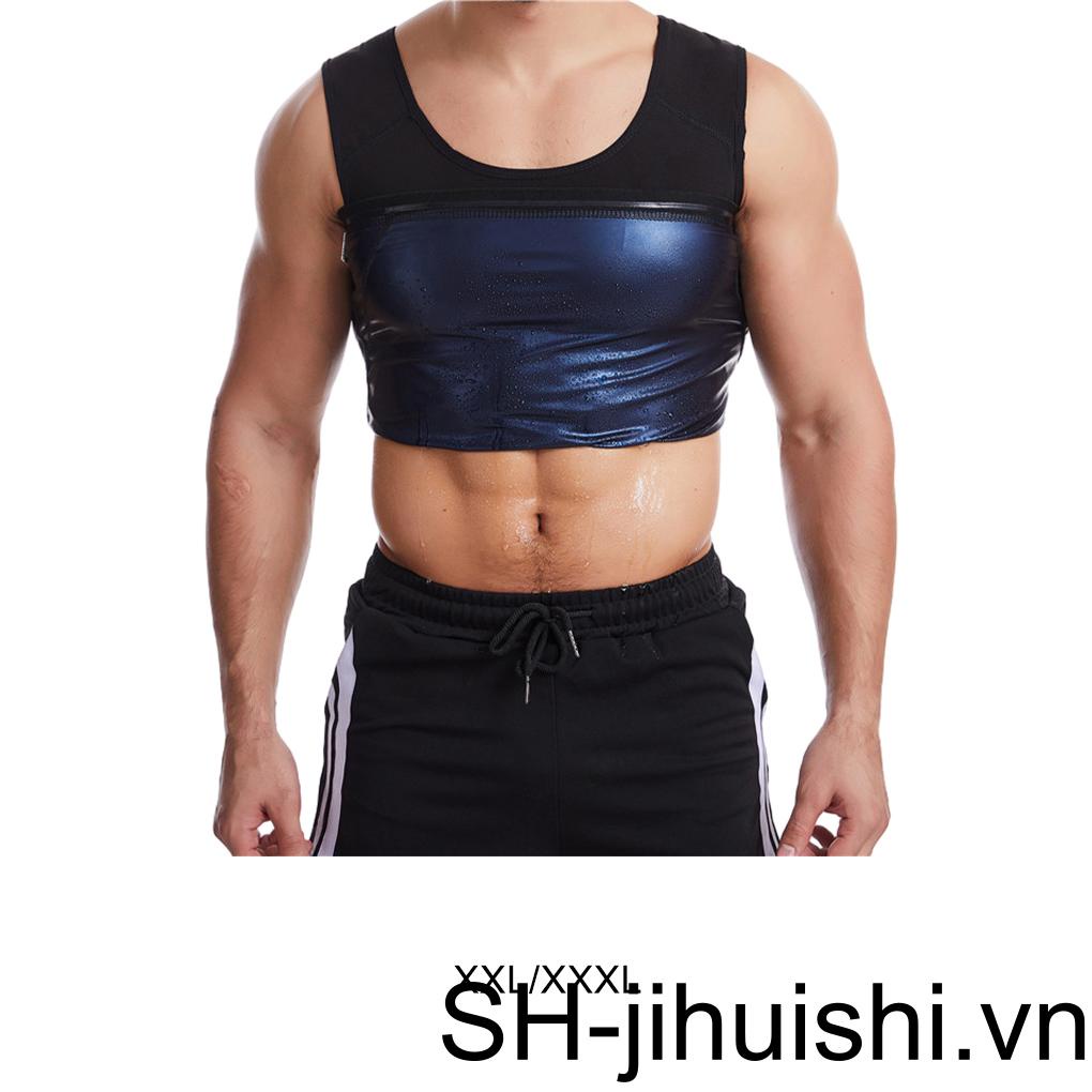 Xông Hơi Áo Ba Lỗ Ôm Dáng Thoáng Khí Giảm Cân Cho Nam