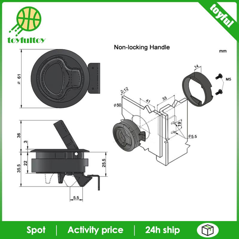 Chốt Kéo Cửa 1 / 2 &quot;Bằng Nylon 2&quot; Cho Tàu Thuyền