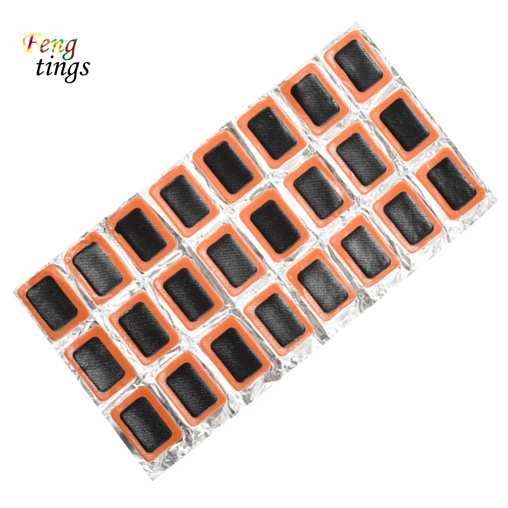 Set 12 / 24 Miếng Vá Lốp Xe Đạp Hình Chữ Nhật Siêu Bền