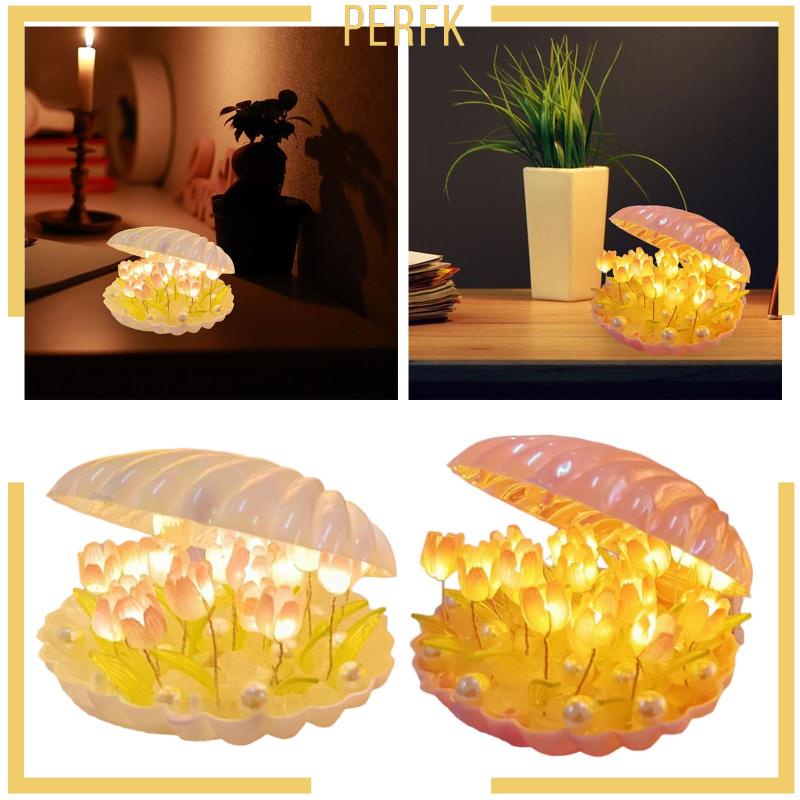 Đèn Ngủ LED Hình Vỏ Sò / Bông Hoa Độc Đáo DIY