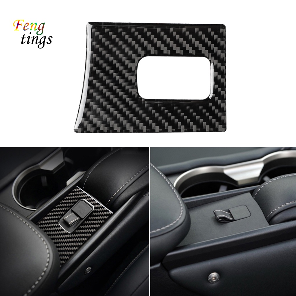 Viền Bọc Hộp Tỳ Tay Bằng Sợi Carbon Cho Xe Hơi Lexus NX 200 200t 300h 2014-2021