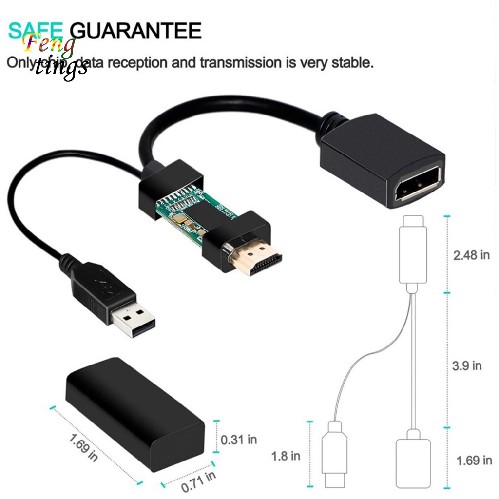 Bộ Chuyển Đổi Cổng HDMI Sang DP 4K USB Chuyên Dụng