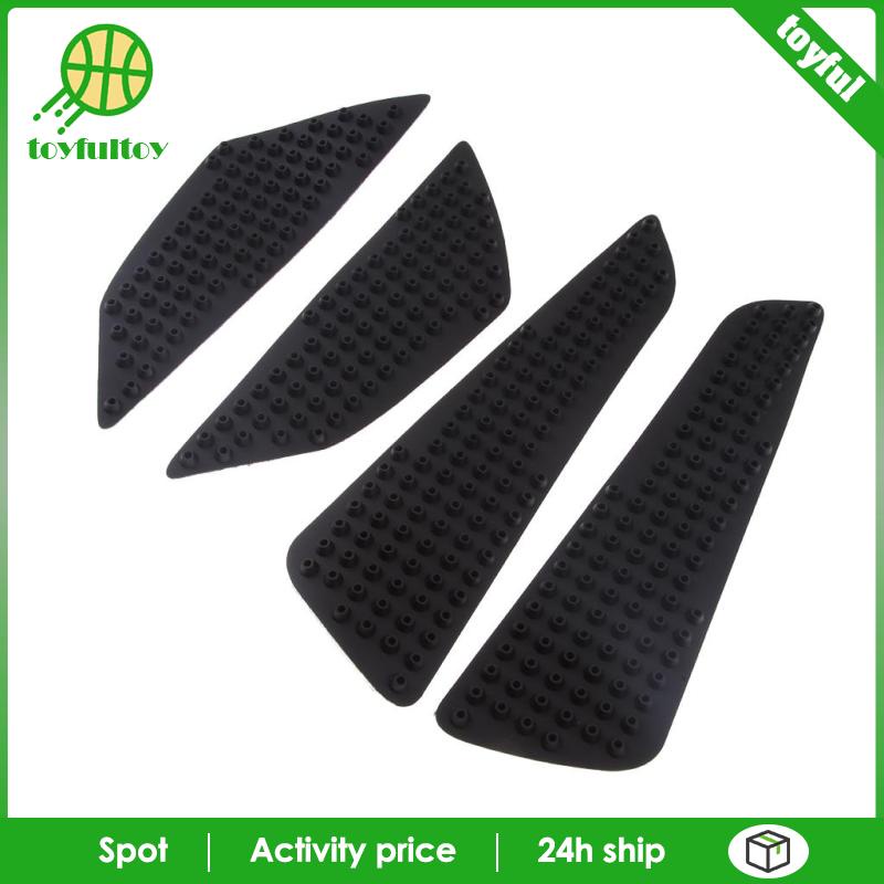 Set 2 Cặp Đệm Bảo Vệ Bình Xăng Xe Mô Tô CBR600RR CBR 600 RR 07-12 Màu Đen