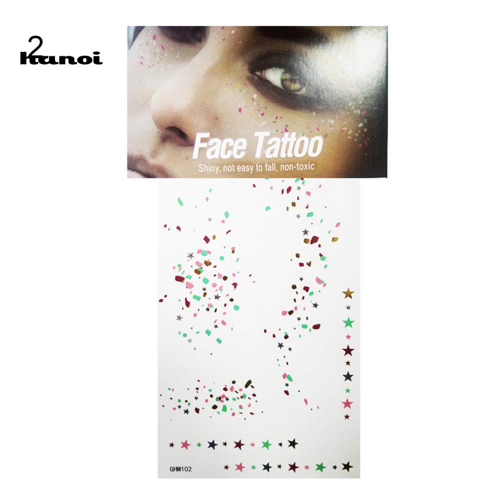 Hình Xăm Tạm Thời Ánh Kim Chống Nước Thời Trang Cho Nữ