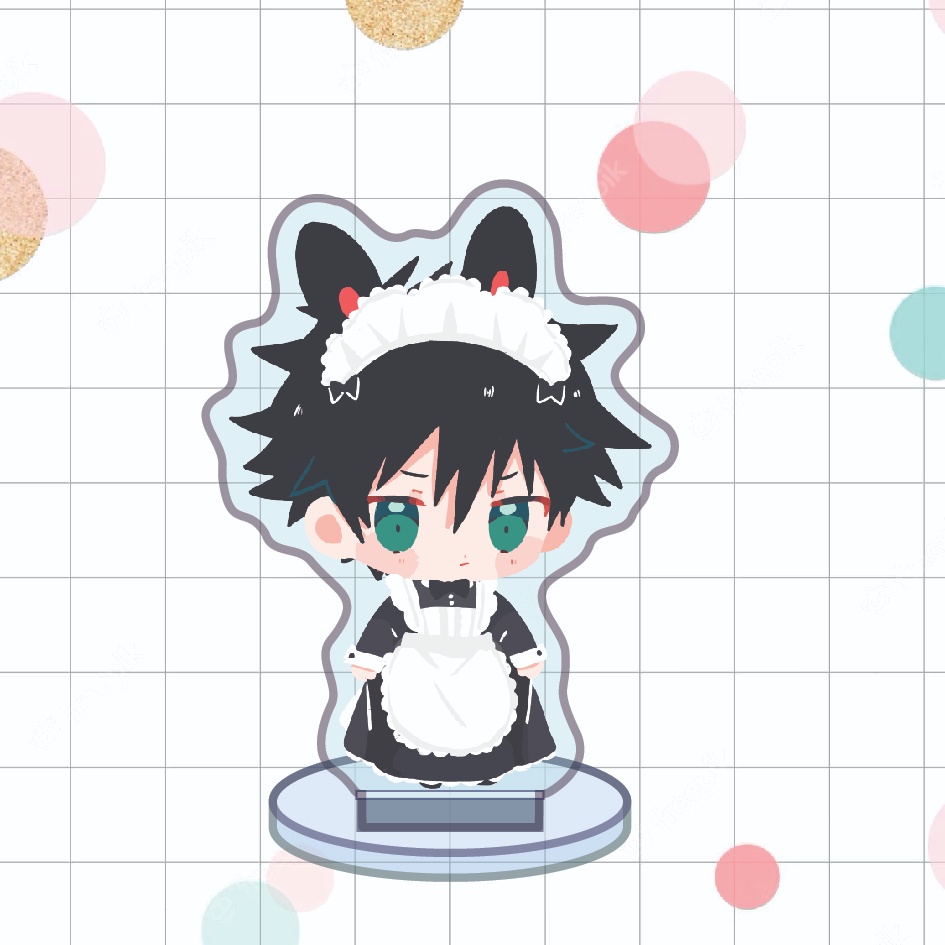 (5cm) Standee Jujutsu Kaisen, mô hình anime Chú thuật hồi chiến chibi nhân vật Megumi, Gojo, Yuji, Geto, Nobara