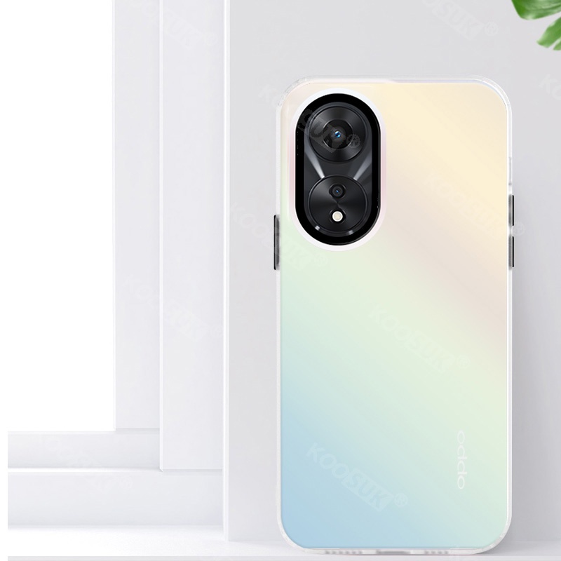 Ốp Điện Thoại Acrylic Trong Suốt Phản Quang Nhiều Màu Tùy Chọn Cho OPPO Reno8 T Reno 8T 5G 4G
