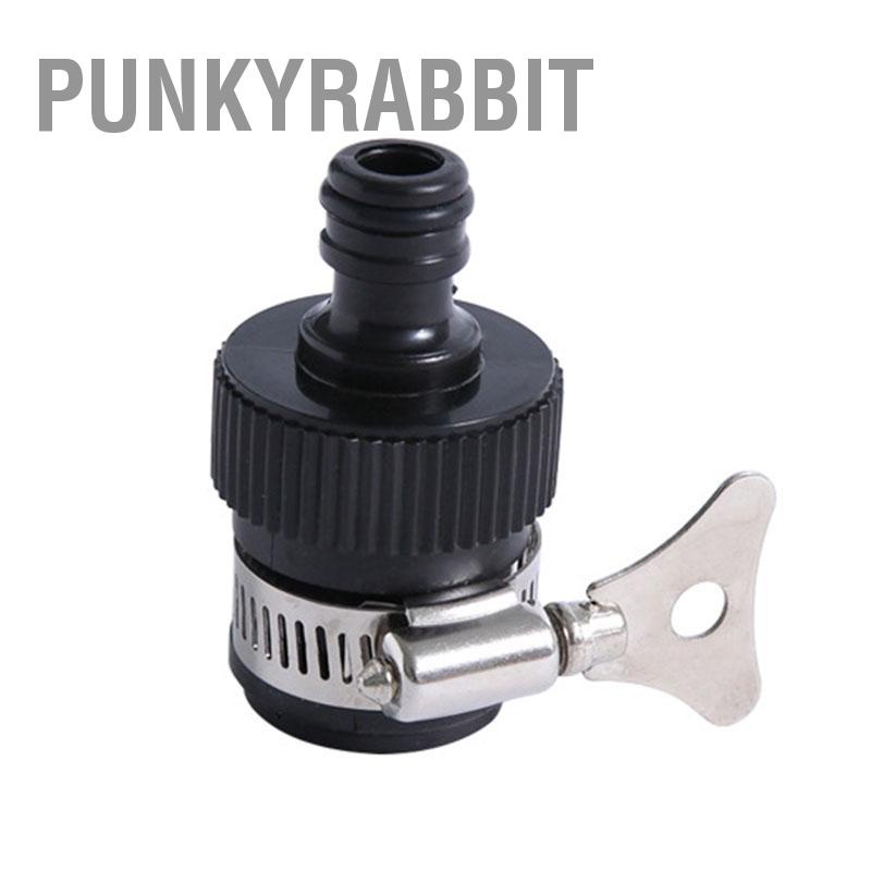 PunkyRabbit Vòi cao su Đầu nối đa năng có tay cầm kẹp kim loại Bộ chuyển đổi vòi đầu vào nước