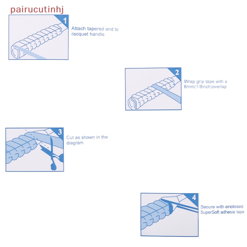 Cặp Băng Quấn Cán Vợt Cầu Lông / tennis Chống Trượt Thấm Hút Mồ Hôi vn