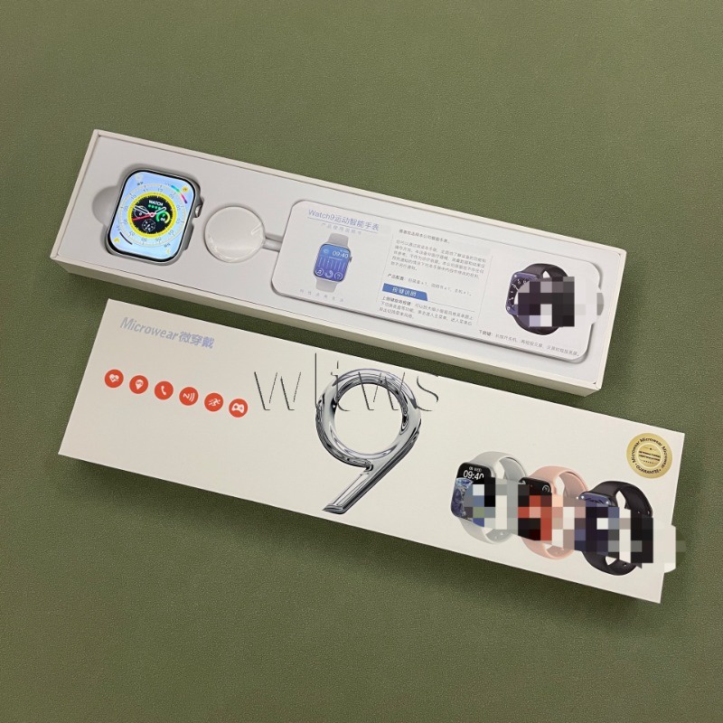 Đồng Hồ Thông Minh W29 Max iwo Series 9 Siri NFC 45MM Chống Thấm Nước Có Định Vị GPS Cho Nam Và Nữ Sip68