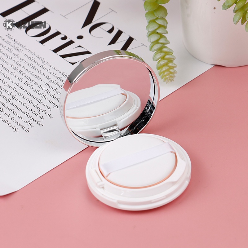 Kuzhen Hộp Rỗng Đựng Phấn Nước bb Che Khuyết Điểm Kèm Gương Soi