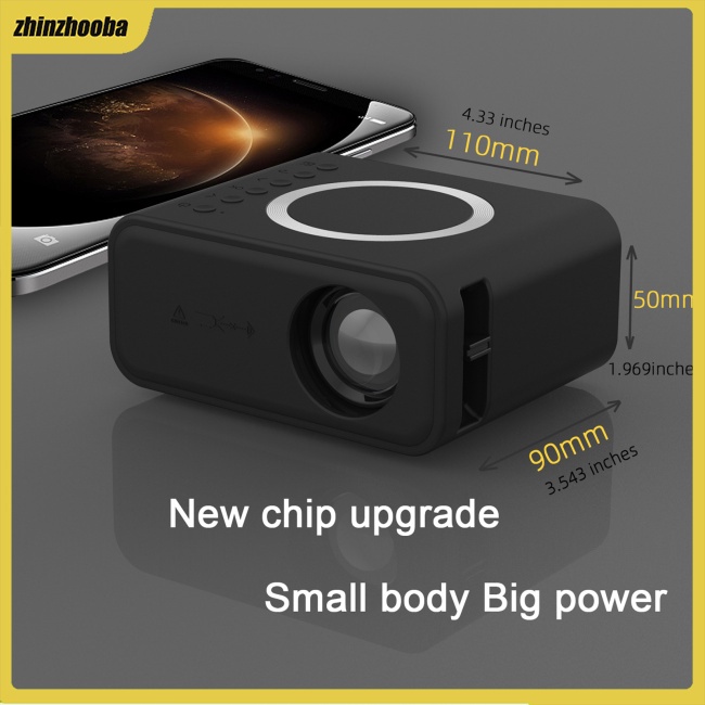 Fs Máy Chiếu Mini YT300 Màn Hình HD 16-100 Inch Điện Thoại