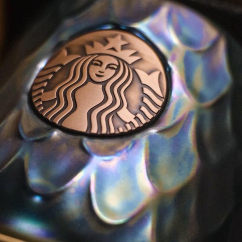 Cốc Starbucks kỷ niệm mới vảy cá huy chương đồng cốc với quà tặng uống nước cốc sứ cặp đôi cốc cà phê