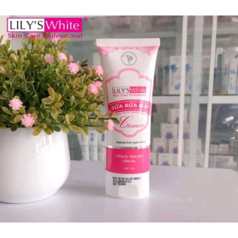 Sữa Rửa Mặt Lily's White 100g