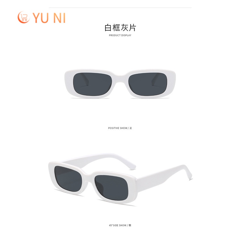 Kính Mát Gọng Vuông Nhỏ Phong Cách Âu Mỹ Thời Trang