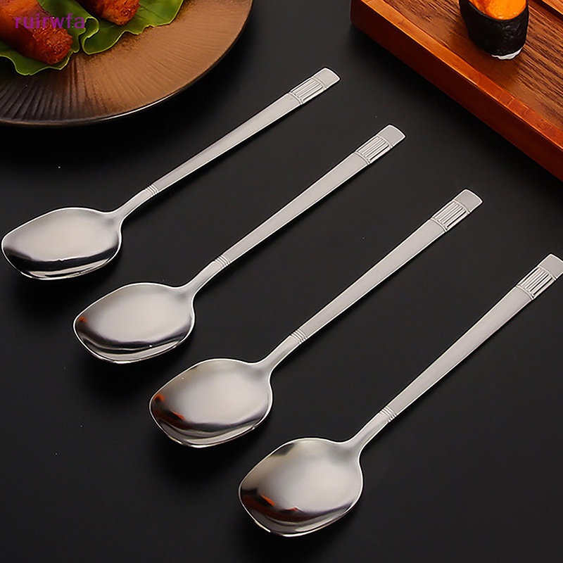 Muỗng Cà Phê Bằng Thép Không Gỉ Tay Cầm Dài Sáng Tạo Mới