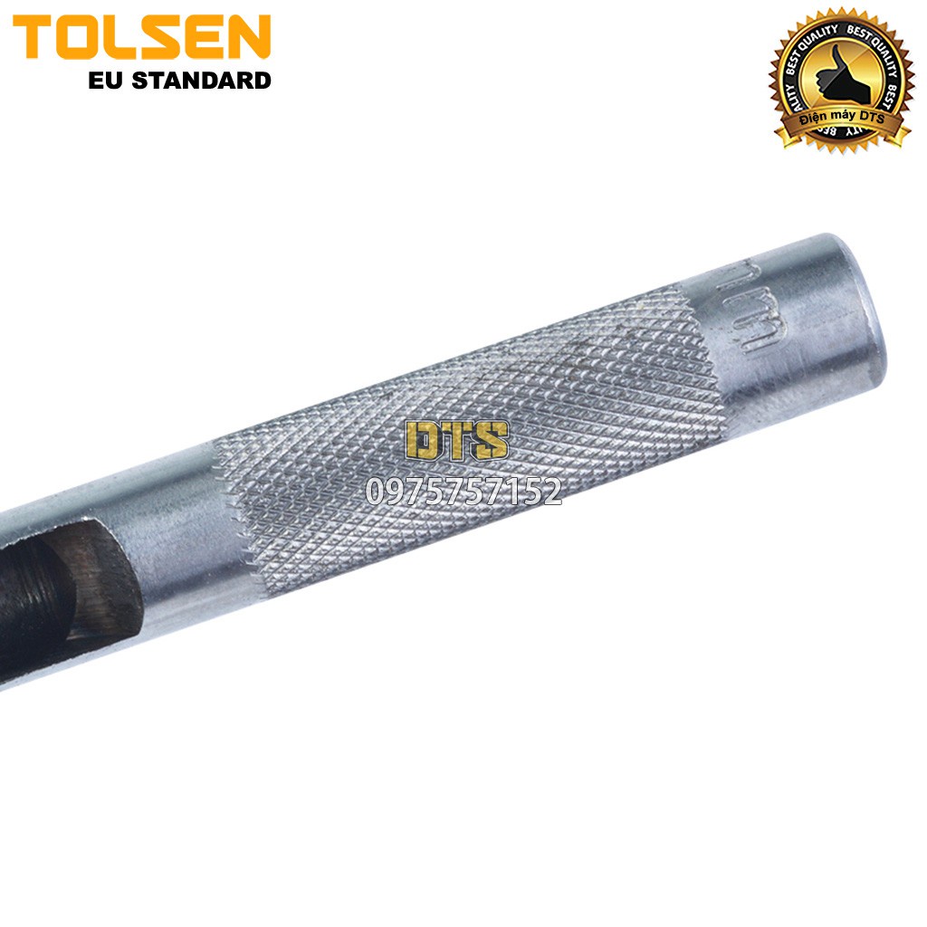 Bộ đục lỗ chuyên dụng TOLSEN 25093, bộ đột lỗ 9 chi tiết từ 2.5mm đến 10mm