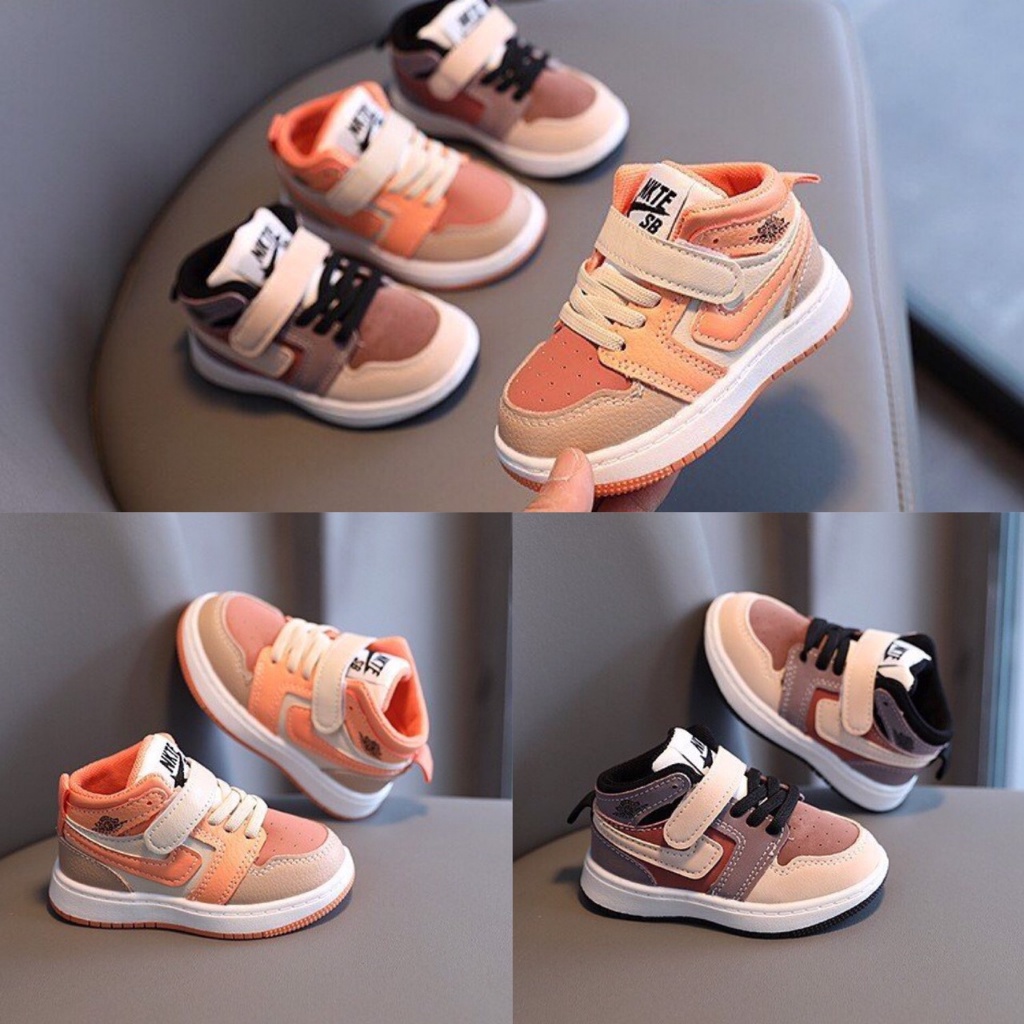 HOT HIT_ Giày thể thao cổ cao cho bé siêu cá tính sz 15-25