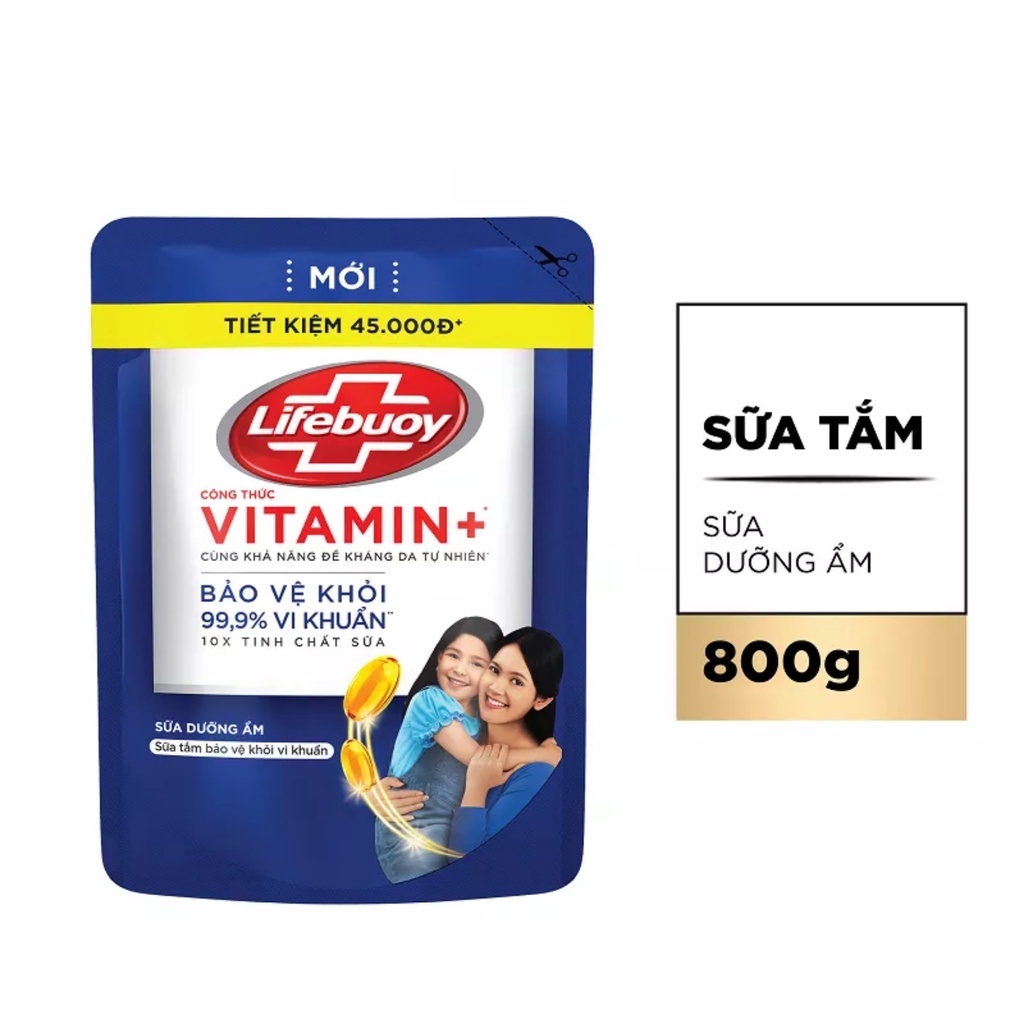 Sữa tắm Lifebuoy túi 800g / 850g