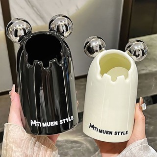 Gạt tàn gốm mickey anti-flying ash hộ gia đình sáng tạo gạt tàn độc đáo gạt tàn