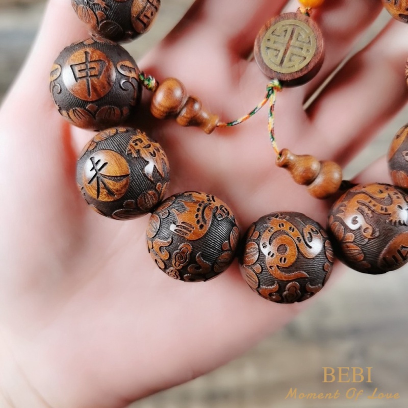 Vòng Tay Chuỗi Hạt Phong Cách Phật Giáo Ấn Độ 20mm * 12Cm