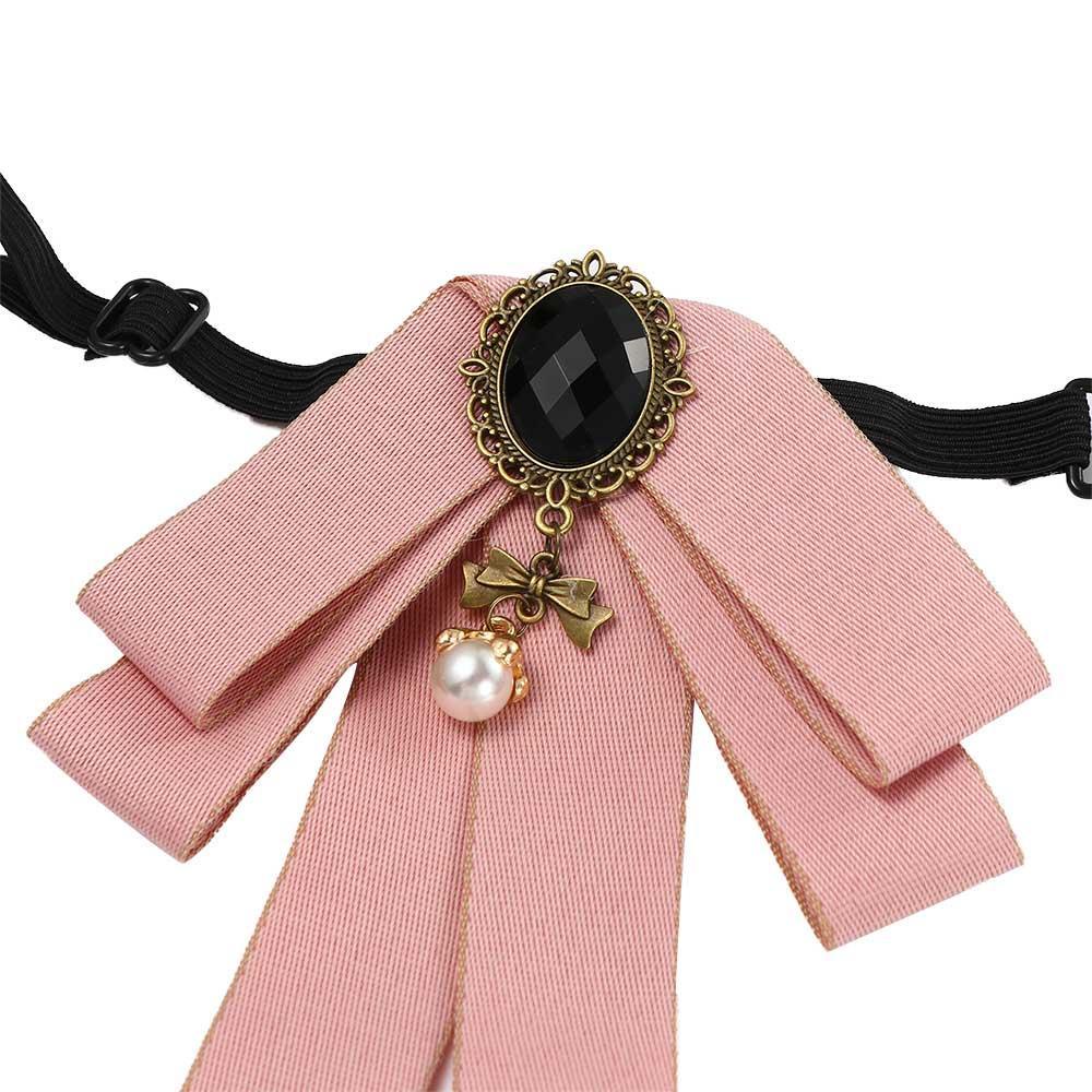 Twinkle Nơ Cổ Áo Ruy Băng Tua Rua Hóa Trang Cổ Điển diamod