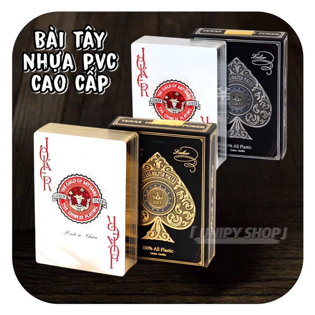 Bộ Bài Tây Nhựa PVC Cao Cấp | Chống Nước Chống Bụi | Thẻ Bài Sưu Tầm