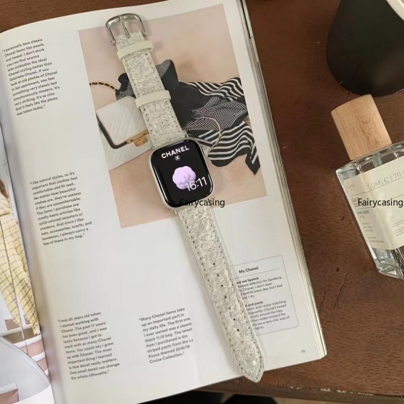 Dây Đeo Bằng Len Có Khóa Ngựa Kim Loại Cho Apple Watch 49mm 45mm 41mm 44mm 40mm 42mm 38mm Ultra 3 4 5 SE 6 7 8