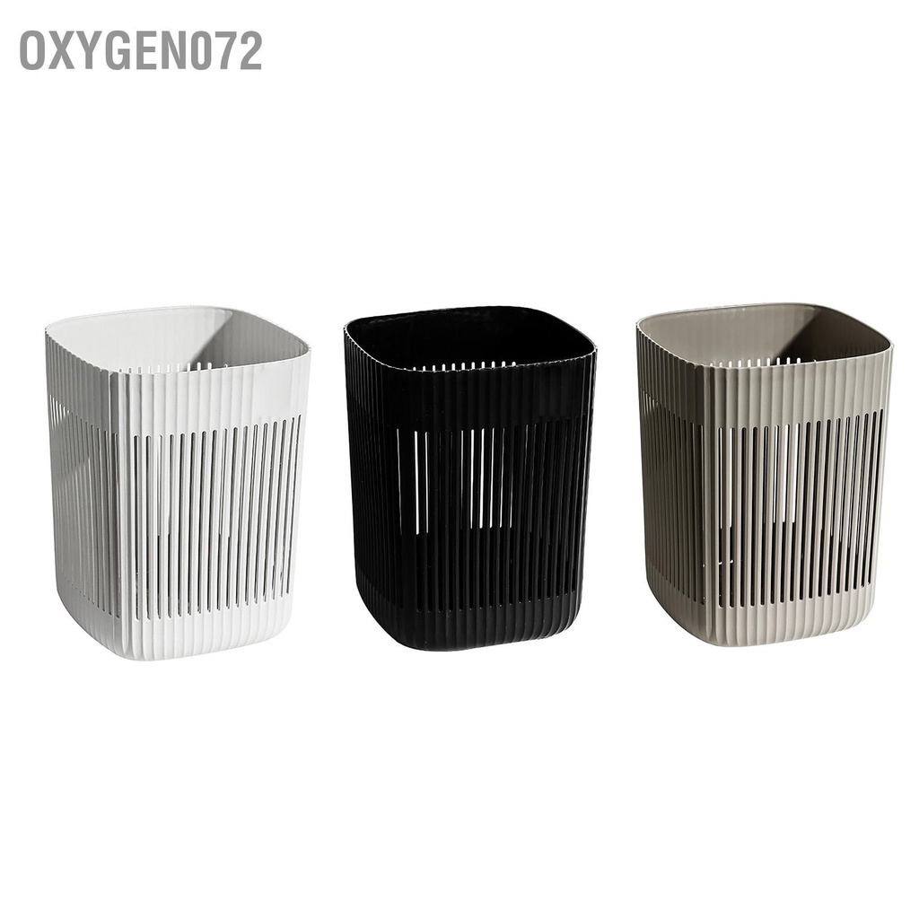 Oxygen072 Sọt Rác Bằng Nhựa - Thùng Rác Có Thể Thiết Kế Rỗng Mở Top Dung Tích Lớn Cho Phòng Ngủ Tắm Văn