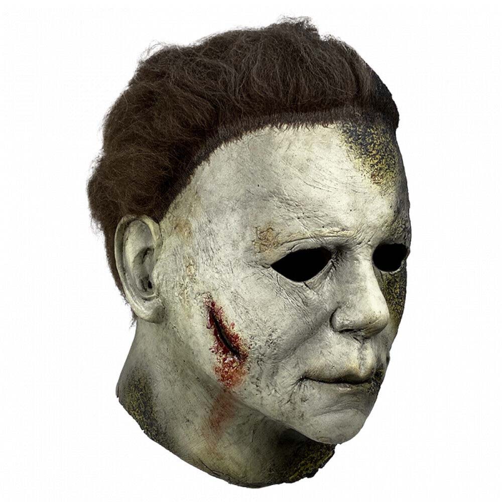 Michael Myers Halloween Full Latex Mask Hair Scary Horror Fancy Dress Costume