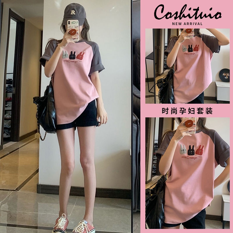 YHTN bộ bầu dễ thương Thời trang bộ bầu xinh bigsize set bầu