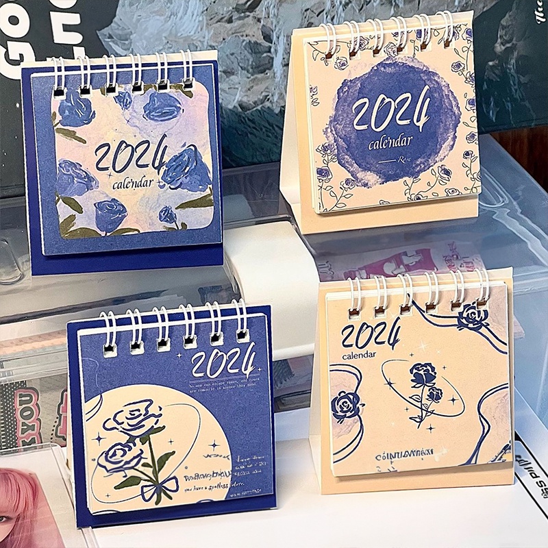 Lịch 2024 Để Bàn Màu Sắc Ngẫu Nhiên