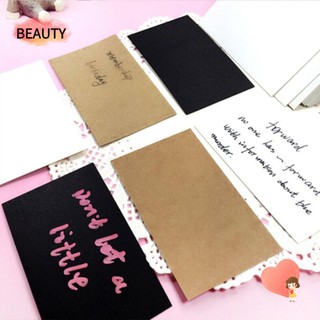 Set 20/100 thiệp trơn mừng đám cưới/cám ơn DIY bằng giấy kraft phong cách cổ điển