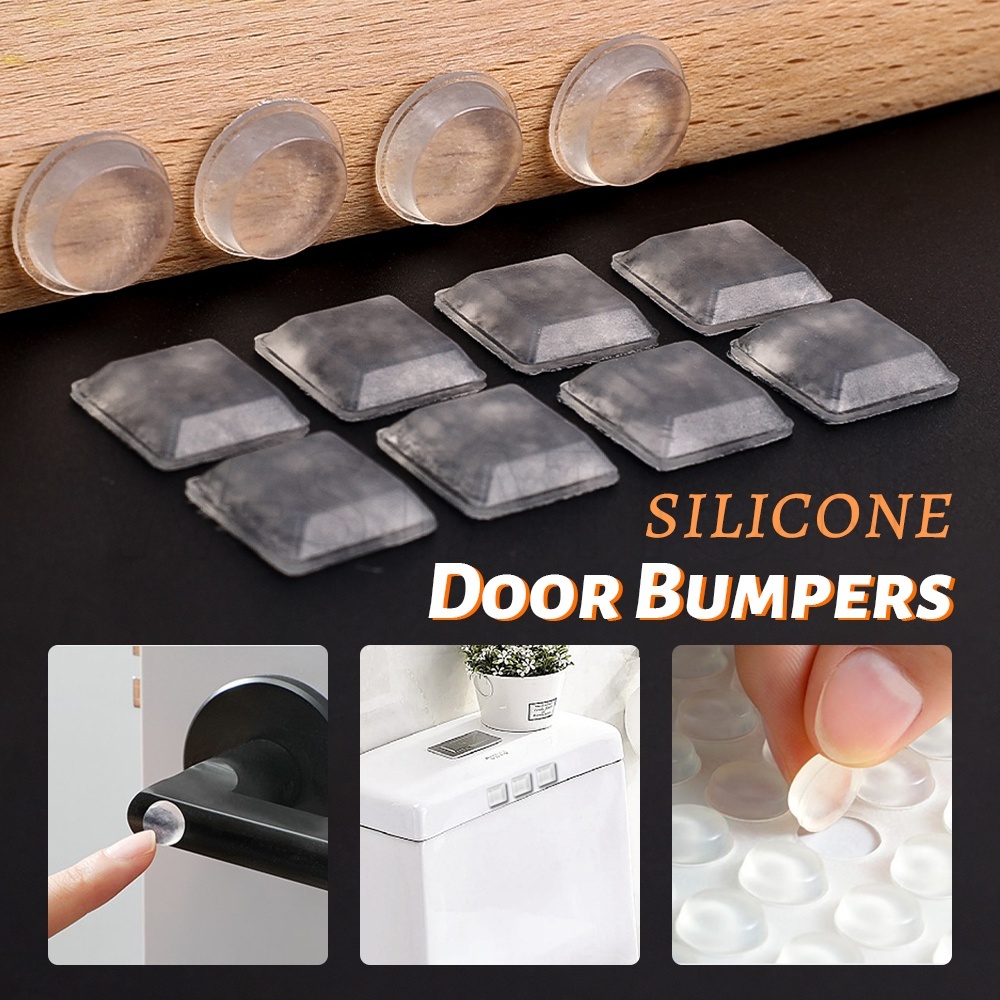Đệm Chặn Cửa Bằng Cao Su Silicone Tự Dính Chống Sốc Chống Trượt Tiện Dụng
