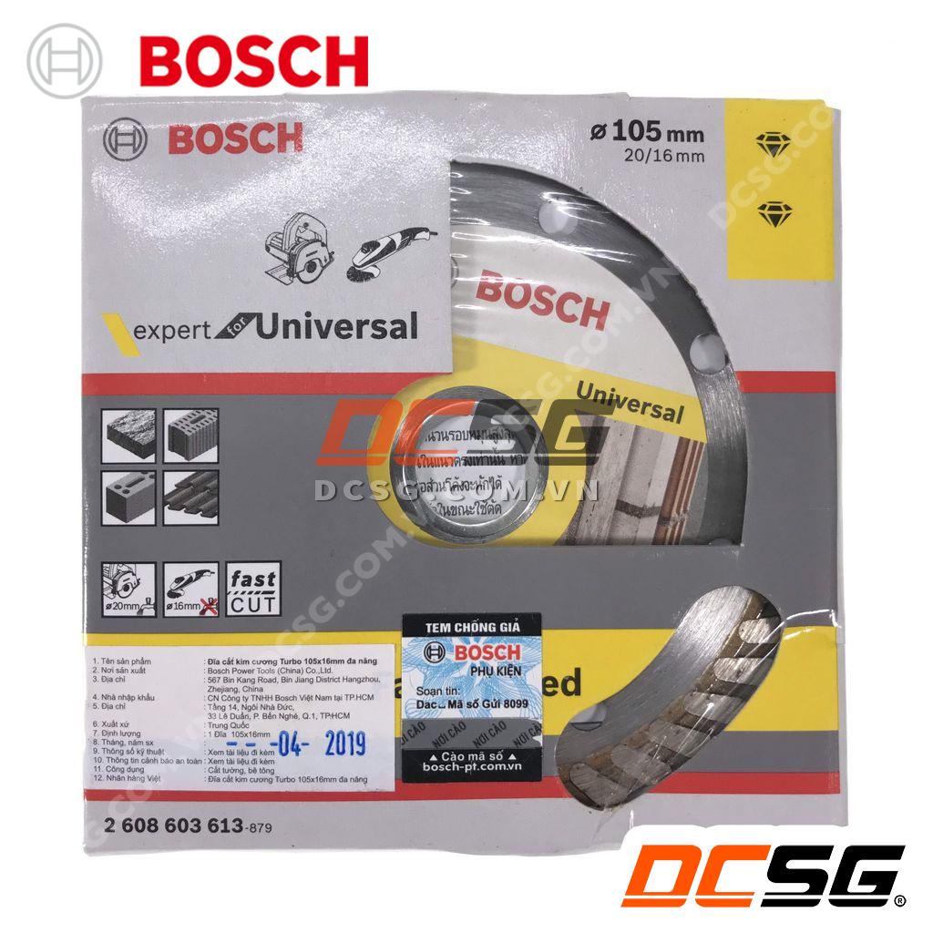 Đĩa cắt kim cương Turbo 105x16mm đa năng Bosch 2608603613 | DCSG