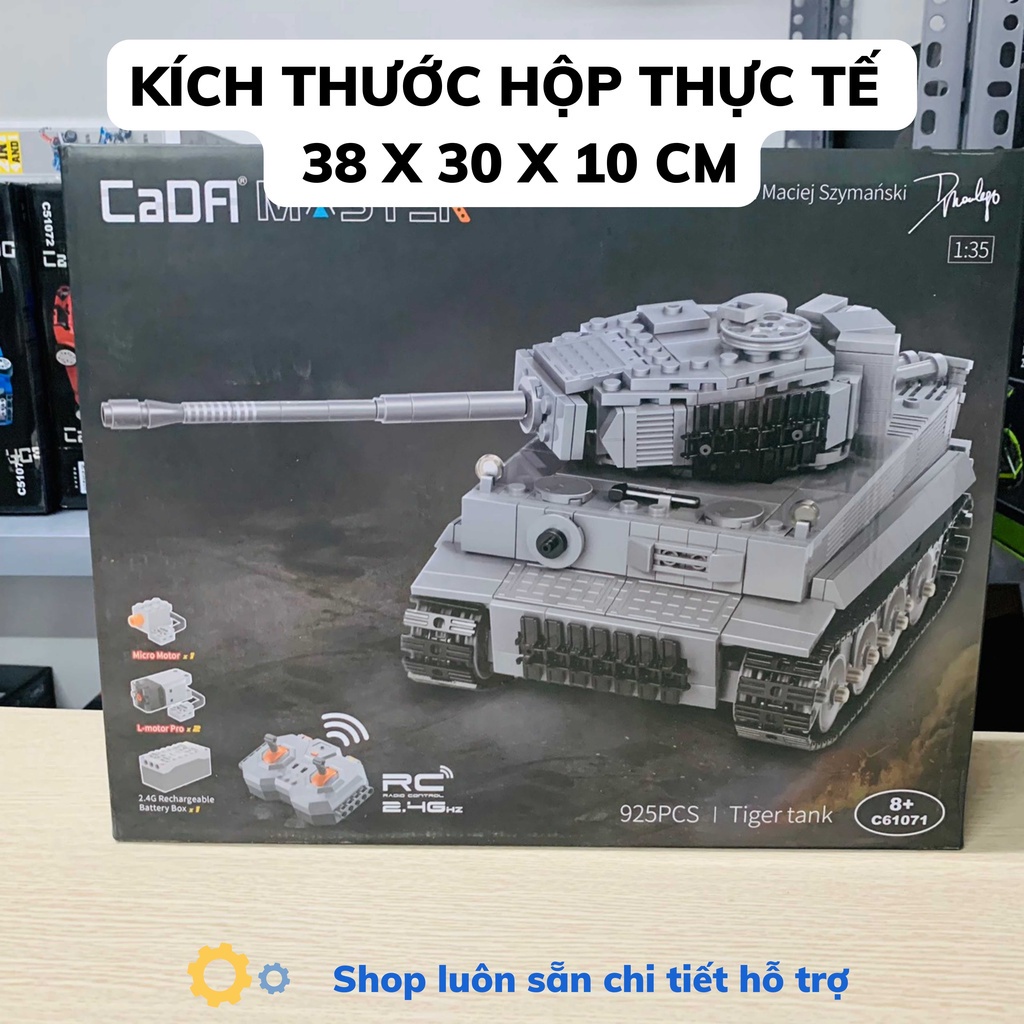 Mô hình lắp ráp technic điều khiển từ xa xe tăng cada Master C61071W 925 chi tiết cung cấp bởi Pluton