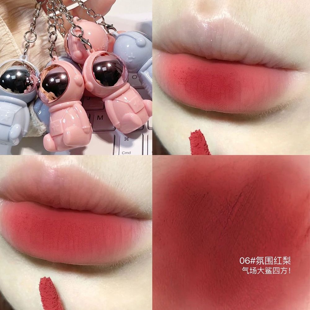 Son móc khóa gấu SUSUSKY son kem lì gấu nâu gấu trắng dễ thương mịn lì bền màu