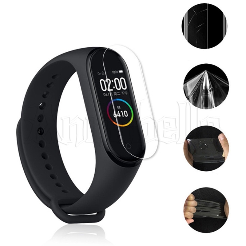 2 / 3 / 5 Miếng Dán TPU Trong Suốt Bảo Vệ Màn Hình Cho Đồng Hồ Thông Minh Xiaomi Mi Band 5