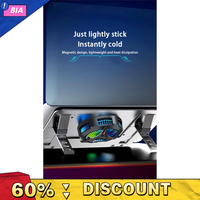 Quạt tản nhiệt bán dẫn BOUPOWER X42 RGB có thể tùy chỉnh nhiệt độ cho điện thoại di động