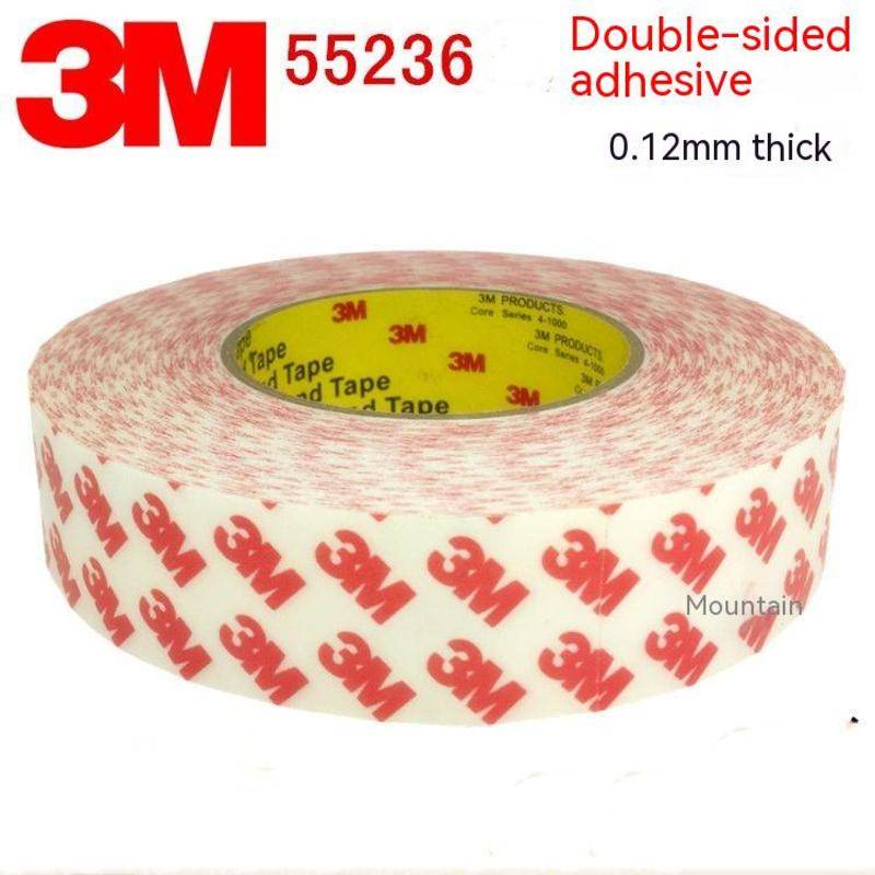 Cuộn Băng Keo Hai Mặt 3M55236 Siêu Mỏng Chịu Nhiệt Độ Cao 3m