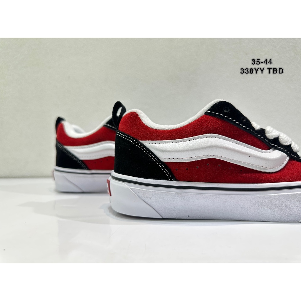 Giày sneakers Vans Knu Skool Đen Đỏ Cá Tính Cỡ 35-44