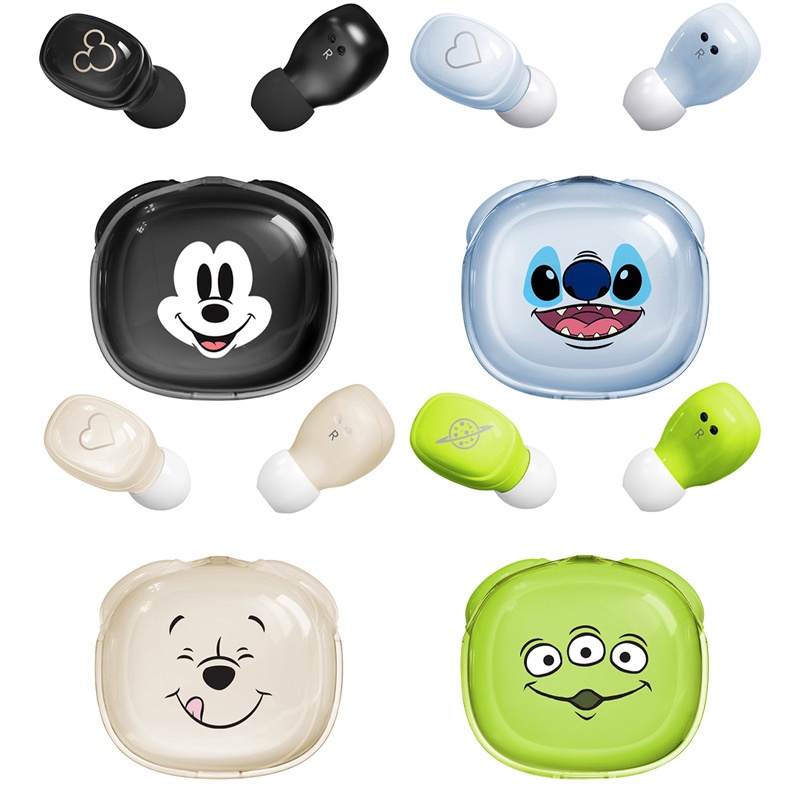 DISNEY Tai Nghe Không Dây Bluetooth 5.3 100th Anniversary Series D46 Màn Hình Hiển Thị Âm Thanh HiFi Hình Winnie The Pooh Mickey Alien Stitch Dễ Thương Chất Lượng Cao
