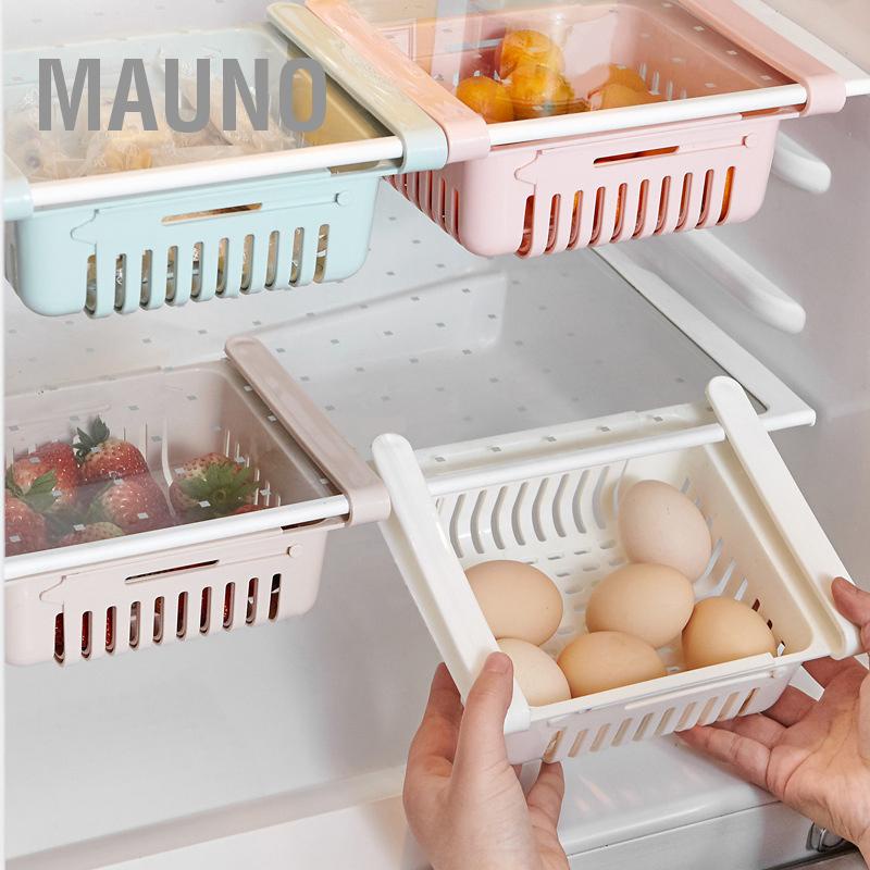 Mauno Ngăn kéo tủ lạnh Tổ chức ngăn đa năng có thể thu vào Hộp lưu trữ tiết kiệm không gian