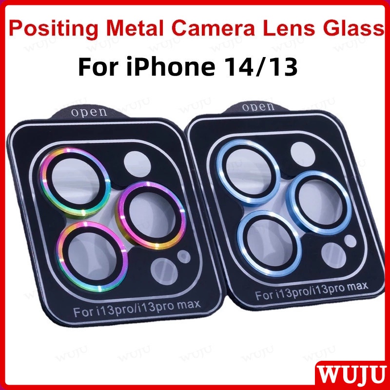 WUJU Bảo Vệ Camera Kính Cường Lực Bảo Vệ Ống Kính Máy Ảnh Compatible For iPhone 15 14 13 12 11 Pro Max 14 15 Pro Max Plus
